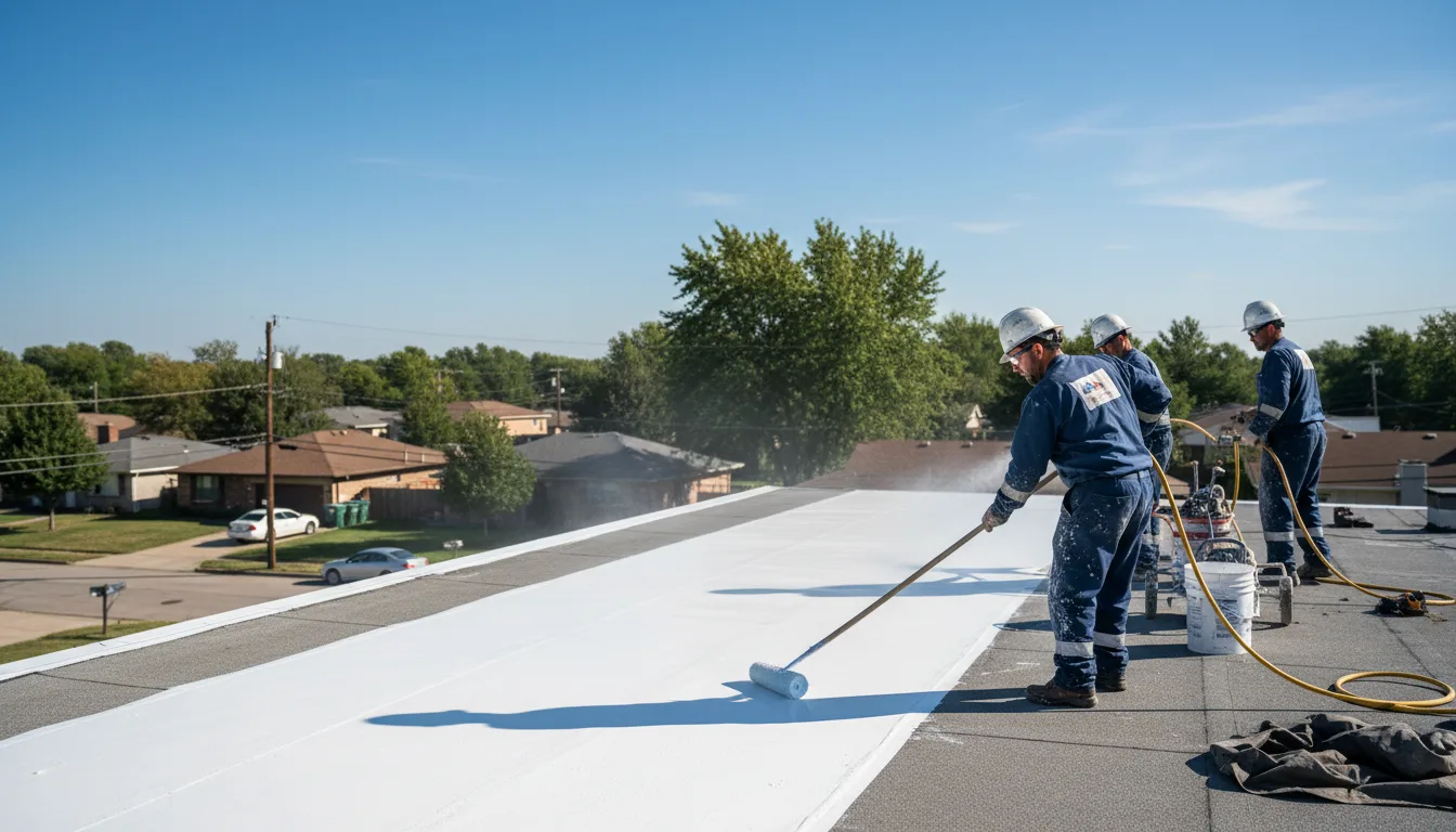 Commercial roof coating in Mosquero, NM near me